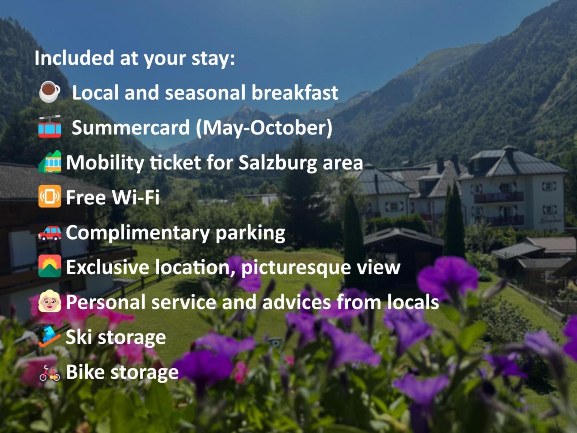 Pension Monika, Your B&B Including Summercard Kaprun Exterior foto